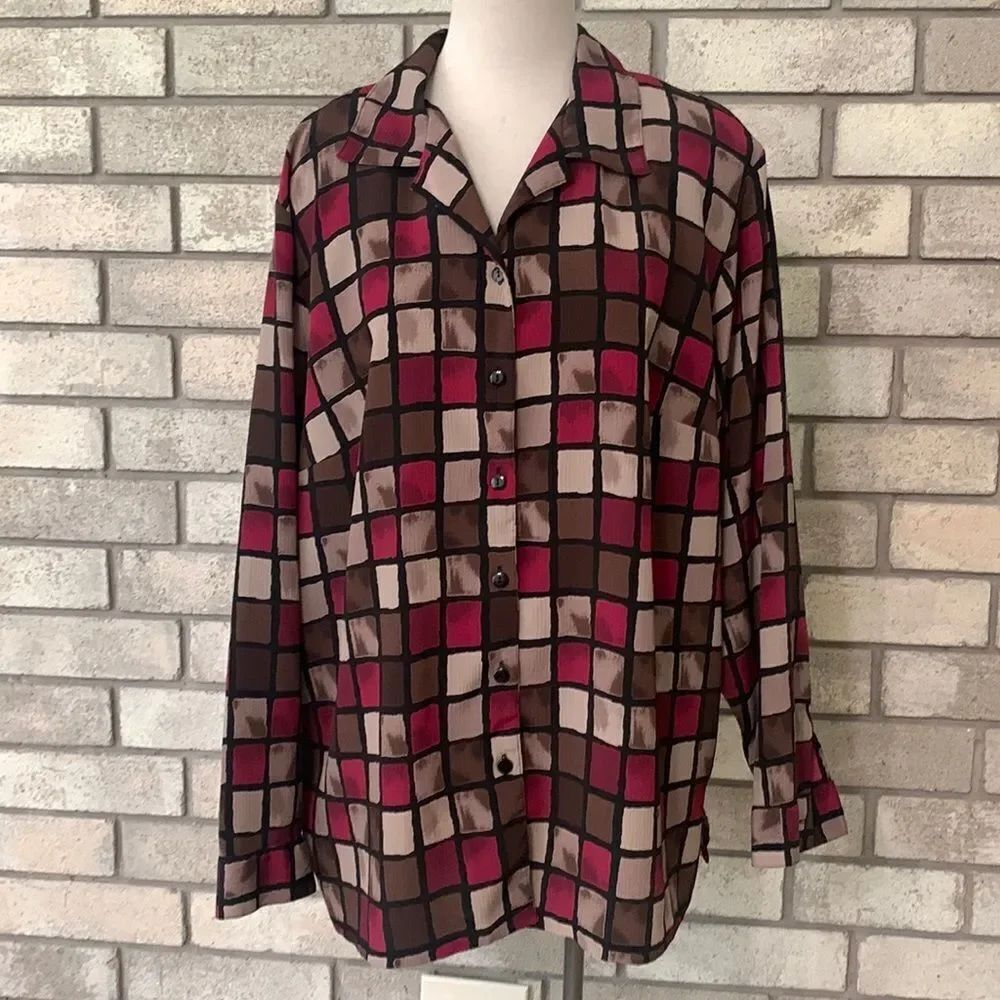 3for$20 Button front blouse 1x